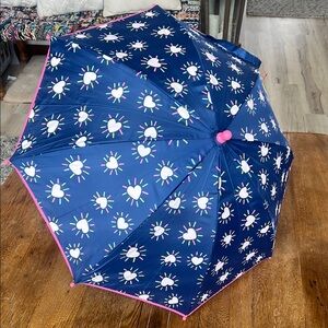 Cat & Jack Kids Blue Umbrella with Pink Handle